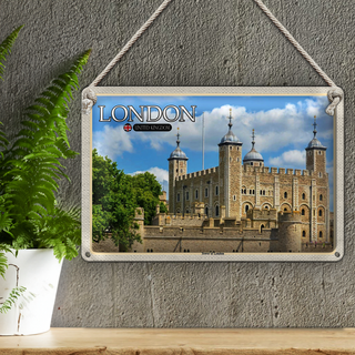 Blechschild Städte Tower of London United Kingdom 30x20cm