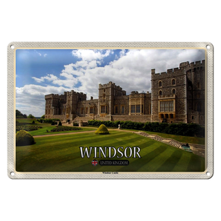 Blechschild Städte England UK Windsor Castle 30x20cm
