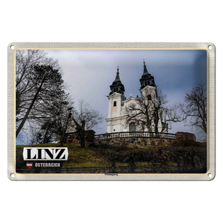 Blechschild Reise Linz Österreich Pöstlingberg 30x20cm