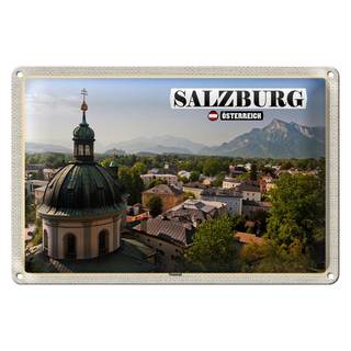 Blechschild Reise Salzburg Nonntal Österreich 30x20cm