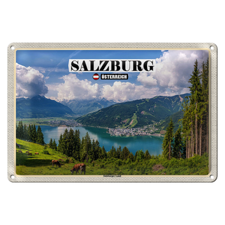 Blechschild Reise Österreich Salzburger Land Natur 30x20cm