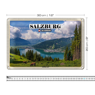Blechschild Reise Österreich Salzburger Land Natur 30x20cm