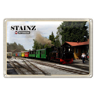 Blechschild Reise Stainz Österreich Museumsbahn 30x20cm