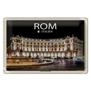 Blechschild Reise Italien Rom Anantara Palazzo Naiadi 30x20cm