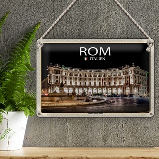 Blechschild Reise Italien Rom Anantara Palazzo Naiadi 30x20cm