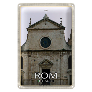 Blechschild Reise Rom Italy Basilika Santa Maria 20x30cm