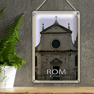 Blechschild Reise Rom Italy Basilika Santa Maria 20x30cm
