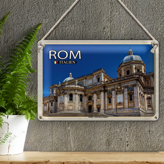Blechschild Reise Rom Basilika Santa Maria Maggiore 30x20cm