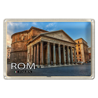 Blechschild Reise Rom Italien Pantheon Baukunst 30x20cm