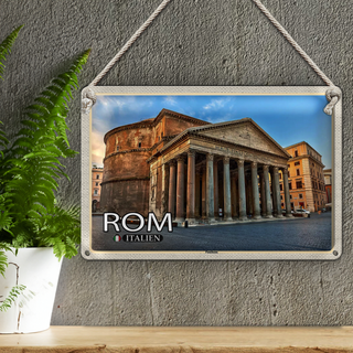 Blechschild Reise Rom Italien Pantheon Baukunst 30x20cm