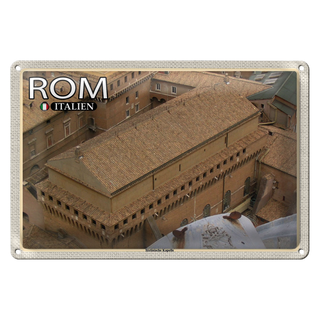 Blechschild Reise Rom Italien Sixtinische Kapelle 30x20cm