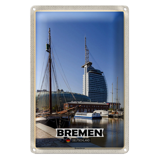 Blechschild Städte Bremen Deutschland Böttcherstraße 20x30cm