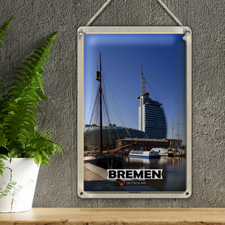 Blechschild Städte Bremen Deutschland Böttcherstraße 20x30cm