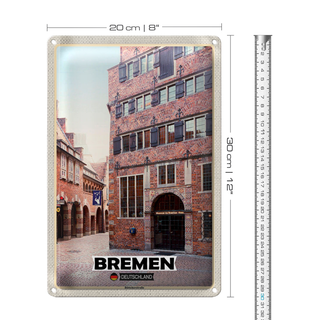 Blechschild Städte Bremen Deutschland Bremerhaven 20x30cm