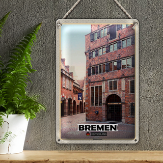 Blechschild Städte Bremen Deutschland Bremerhaven 20x30cm