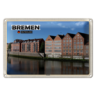 Blechschild Städte Bremen Deutschland Neustadt 30x20cm