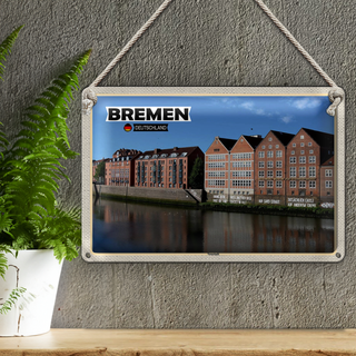 Blechschild Städte Bremen Deutschland Neustadt 30x20cm