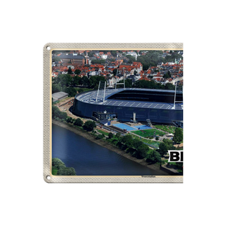 Blechschild Städte Weserstadion 20x30cm