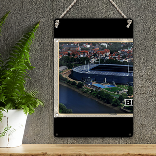 Blechschild Städte Weserstadion 20x30cm