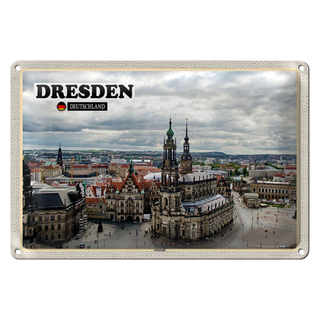 Blechschild Städte Dresden Deutschland Altstadt 30x20cm