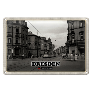 Blechschild Städte Dresden Deutschland Cotta 30x20cme