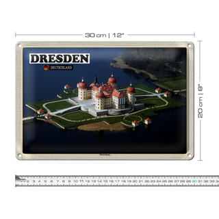 Blechschild Städte Dresden Deutschland Moritzburg 30x20cm