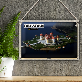 Blechschild Städte Dresden Deutschland Moritzburg 30x20cm
