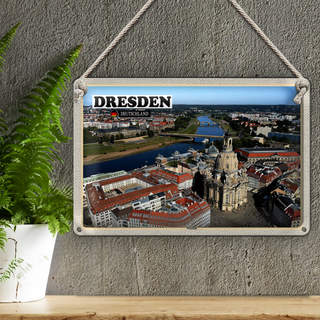 Blechschild Städte Dresden Deutschland Neustadt 30x20cm