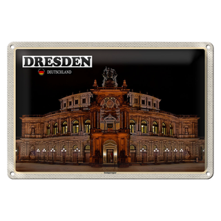 Blechschild Städte Dresden Sächsische Schweiz 30x20cm