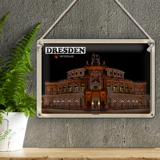 Blechschild Städte Dresden Sächsische Schweiz 30x20cm