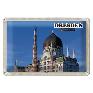 Blechschild 30x20cm Dresden Yenidze Sachsen Deutschland Architektur