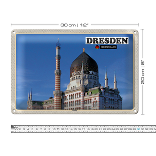 Blechschild 30x20cm Dresden Yenidze Sachsen Deutschland Architektur