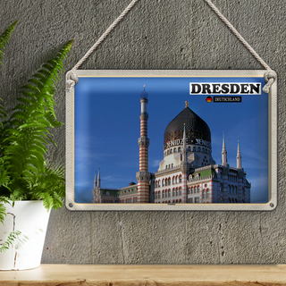 Blechschild 30x20cm Dresden Yenidze Sachsen Deutschland Architektur