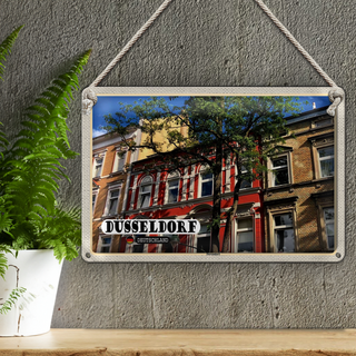 Blechschild Städte Düsseldorf Derendorf Gebäude 30x20cm