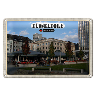 Blechschild Städte Düsseldorf Friedrichstadt Park 30x20cm