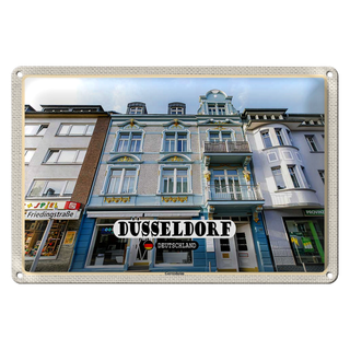 Blechschild Städte Düsseldorf Gerresheim Architektur 30x20cm