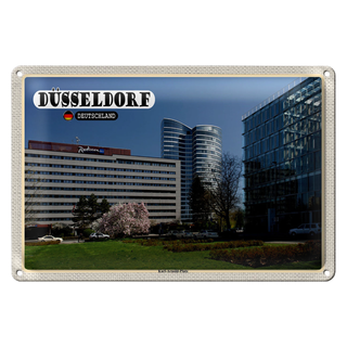 Blechschild Städte Düsseldorf Karl-Arnold-Platz 30x20cm
