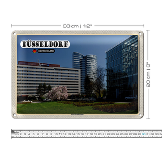 Blechschild Städte Düsseldorf Karl-Arnold-Platz 30x20cm