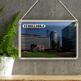 Blechschild Städte Düsseldorf Karl-Arnold-Platz 30x20cm