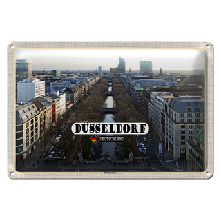 Blechschild Städte Düsseldorf Königsallee 30x20cm