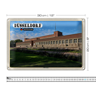Blechschild Städte Düsseldorf NRW-Forum Deutschland 30x20cm