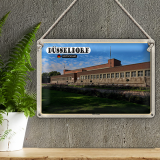 Blechschild Städte Düsseldorf NRW-Forum Deutschland 30x20cm