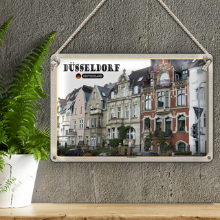 Blechschild Städte Düsseldorf Oberkassel Pempelfort 30x20cm