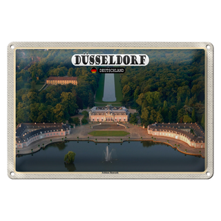 Blechschild Städte Düsseldorf Schloss Benrath 30x20cm