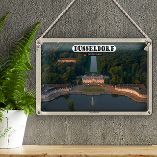 Blechschild Städte Düsseldorf Schloss Benrath 30x20cm