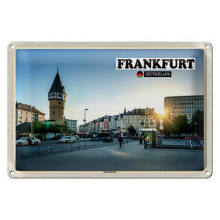 Blechschild Städte Frankfurt Bockenheim Altstadt 30x20cm