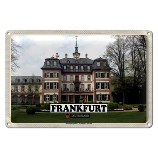 Blechschild Städte Frankfurt Höchst Bolongaropalast 30x20cm