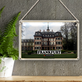 Blechschild Städte Frankfurt Höchst Bolongaropalast 30x20cm