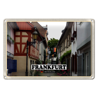 Blechschild Städte Frankfurt Deutschland Höchst 30x20cm
