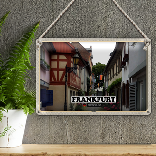 Blechschild Städte Frankfurt Deutschland Höchst 30x20cm